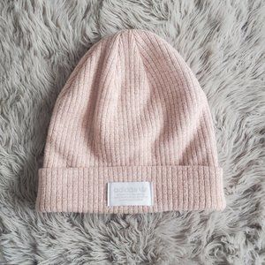 New Light Pink Shimmer Adidas Beanie